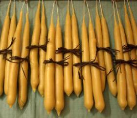 Beeswax Taper Candles