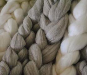 Combed Top Merino Wool Roving Sampler Pack - 4 oz