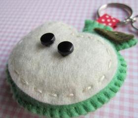 Green Apple Keyring Charm