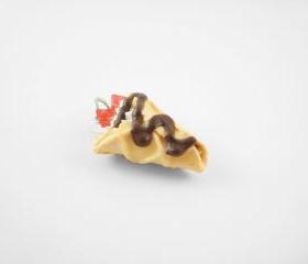 Miniature Charm Waffle Crepe Strawberry Chocolate Drizzle