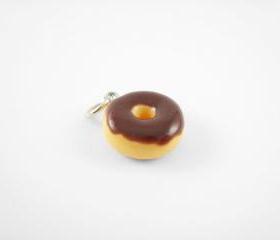 Miniature Charm Chocolate Donut
