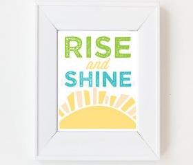 8x10 Rise and Shine print