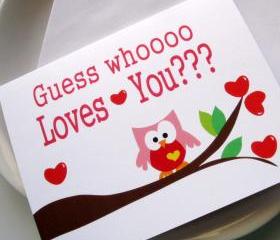 I love you card, Guess whooo Loves you :) A47