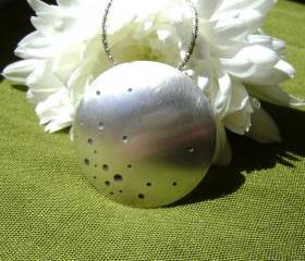 Silver pendant - Walk on the moon