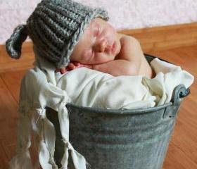 Photo Prop ~ Mary's Other Little Lamb hat, 3 - 6 months