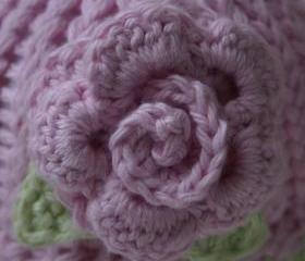 Cotton Rose preemie hat