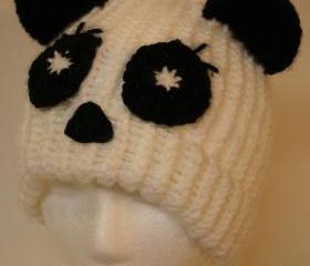 Adult size Whimsical Panda Bear Hat