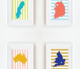 11x17 Custom Country Print