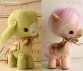 Donkey and Pony pdf Pattern