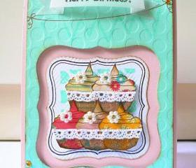 Happy Birthday with cupcake cards