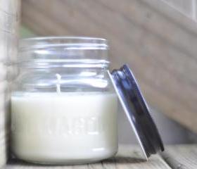Cool Water Type Soy Candle 8oz Jar masculine, boyfriend in a jar 