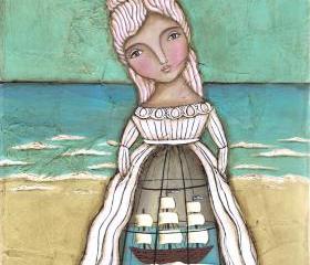 She Longed to be Back at Sea... Fine Art Print
