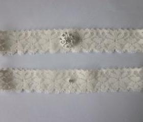 Bridal Garter Set- Simply Chic Ivory Garter - The Original Simply Chic Garter