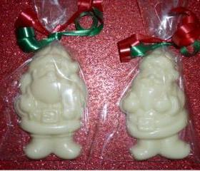 Solid Chocolate Santa Claus Christmas Stocking Stuffer Order of 6