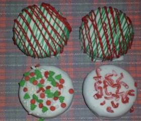 Christmas Assorted Chocolate Covered Oreos Order of One Dozen