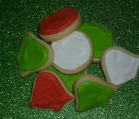 Mini Decorated Christmas Holiday Sugar Cookies Order of 5 Dozen