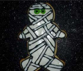 Mummy Sugar Halloween Decorated Cookies Party Favor Order of 3
