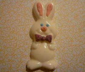Chocolate Easter Bunny with bowtie Set of 12
