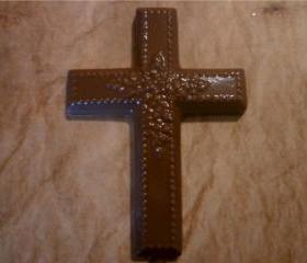 Solid Chocolate Cross Easter or Religious Cross Set of 6