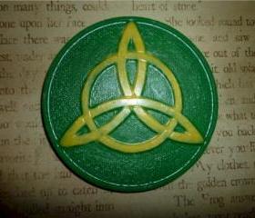 Chocolate Celtic Love Wedding Knotwork Disc Set of 4