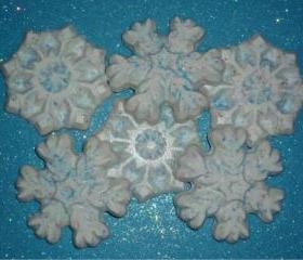 Solid Chocolate Snowflakes Candy - Set of 6