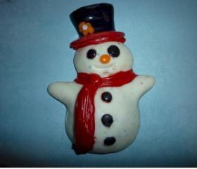 Chocolate Winter Snowman Candy Set of 6
