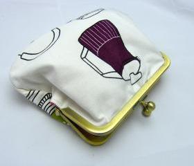 6" Fabby Purse - Tea Pots & Cups 