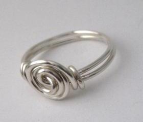 Silver Rosette Ring