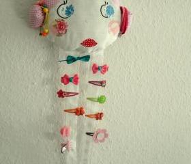 Vintage Doll Face Hair Clip Holder