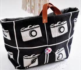 Melanie weekend tote bag - Let's enjoy clicking away