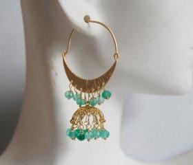 Gorgeous Green Mystic Quartz Chandelier earrings