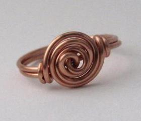 Copper Rosette Ring