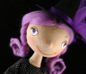 Cloth doll Little Witch