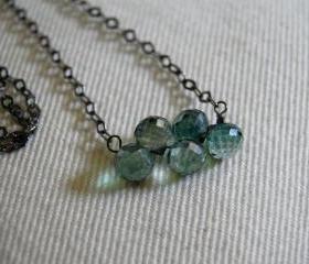 AAA grade Forest green Mystic quartz necklace