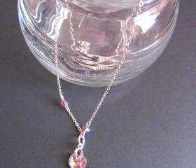 Amethyst Heart Fairy - 925 Silver, Swarovski Crystals & Heart