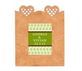 Customized Single Serve Tea Wedding Favors Set of 10