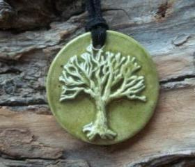 Tree of Life stoneware clay Necklace