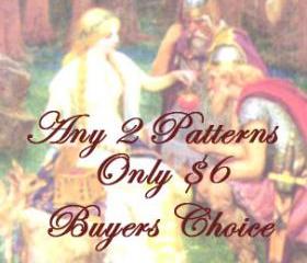 Pick any 2 knitting or crochet Patterns for 6, Buyers Choice