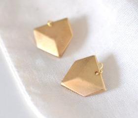 Triangle Arrowhead Dangle Earrings