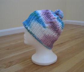 Knit Pompom Hat, Unisex - Mixed (h8)