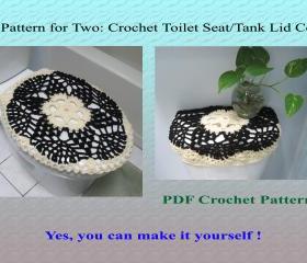 One Pattern for Two - Toilet Seat Cover & Toilet Tank Lid Cover (16VC2012)