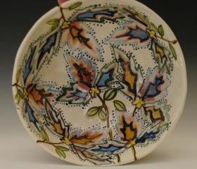 Porcelain Bowl with wildflowers