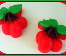 Cherries Soap - You Choose Scent - Party Favors, Showers, Birthdays - made with goat milk