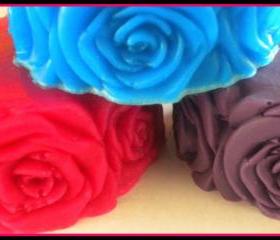 Soap - Rose Flower Soap - Made with Goat's Milk - You Choose Scent and Color