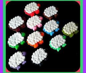 Sheep Soap - Goat's Milk Soap - Your Choice of Scent and Color - Weddings, Baby Showers, Birthdays, Party Favors