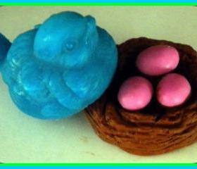 Soap - Bird's Nest with Eggs and Bird - Choose Colors and Scent