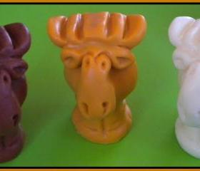 Soap - Moose Soap - 3 Dimensional - made with goat's milk - choose your color and scent