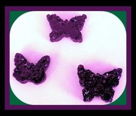 Air Freshener Aroma Bead Melts - Butterflies - Set of 3 - Black Raspberry Vanilla Scented