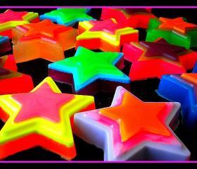 Soap - Cosmos Star Soap - Weddings, Receptions, Party Favors-You Choose Colors and Scents