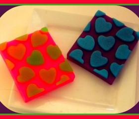 Soap - Hearts - Valentine's Day - You Choose Colors/Scent